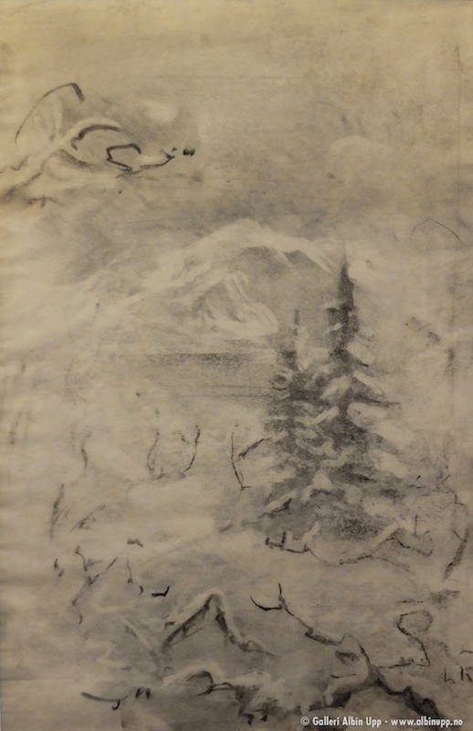 8446  Vintermotiv 42x29cm  Pris etter avtale